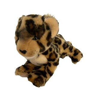 Douglas Cuddle Toy Plush 10" L Leopard Cub Stuffed Jungle Cheetah Stuffed Animal